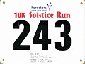 Solstice 10K 2009 Bib